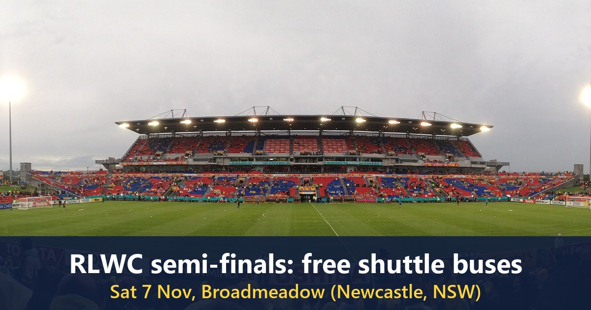 Hunter Stadium in daytime during the 2015 AFC Asian Cup semi-final