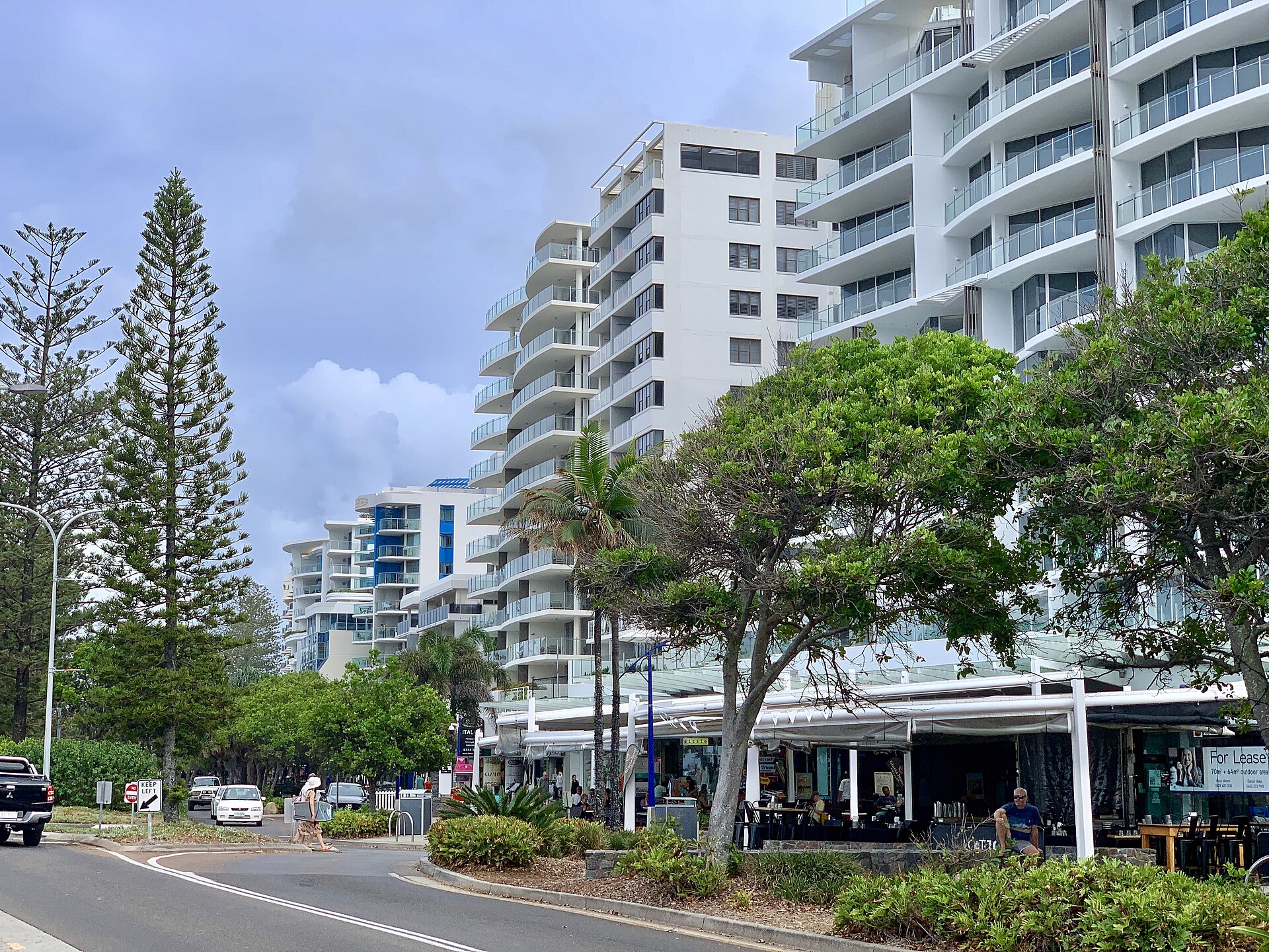 Mooloolaba Esplanade, photographed in February 2019