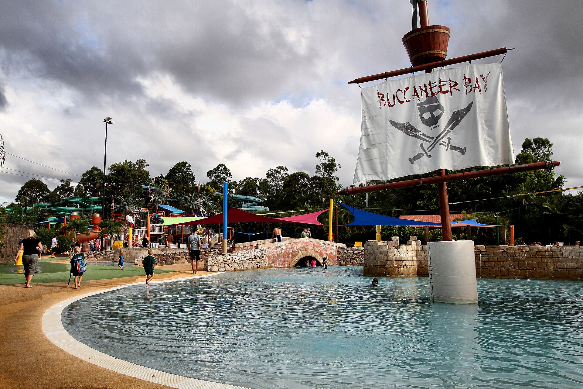 Buccaneer Bay at Wet'n'Wild Water World, photographed in 2012