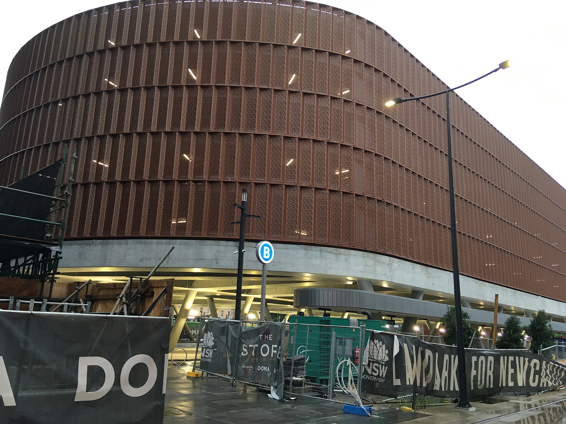The bus interchange at Newcastle Interchange, photographed in 2021