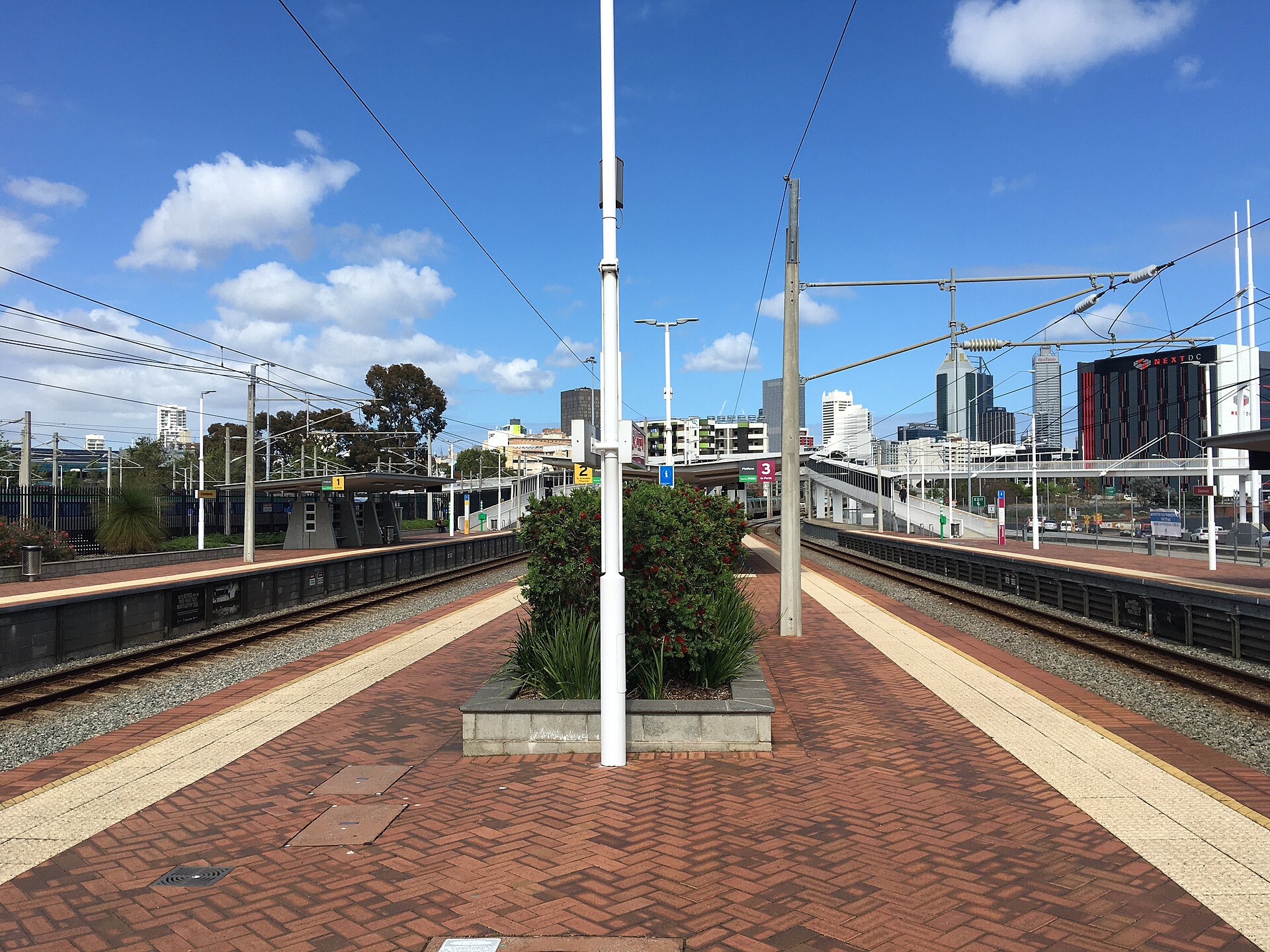 Claisebrook Station, October 2021