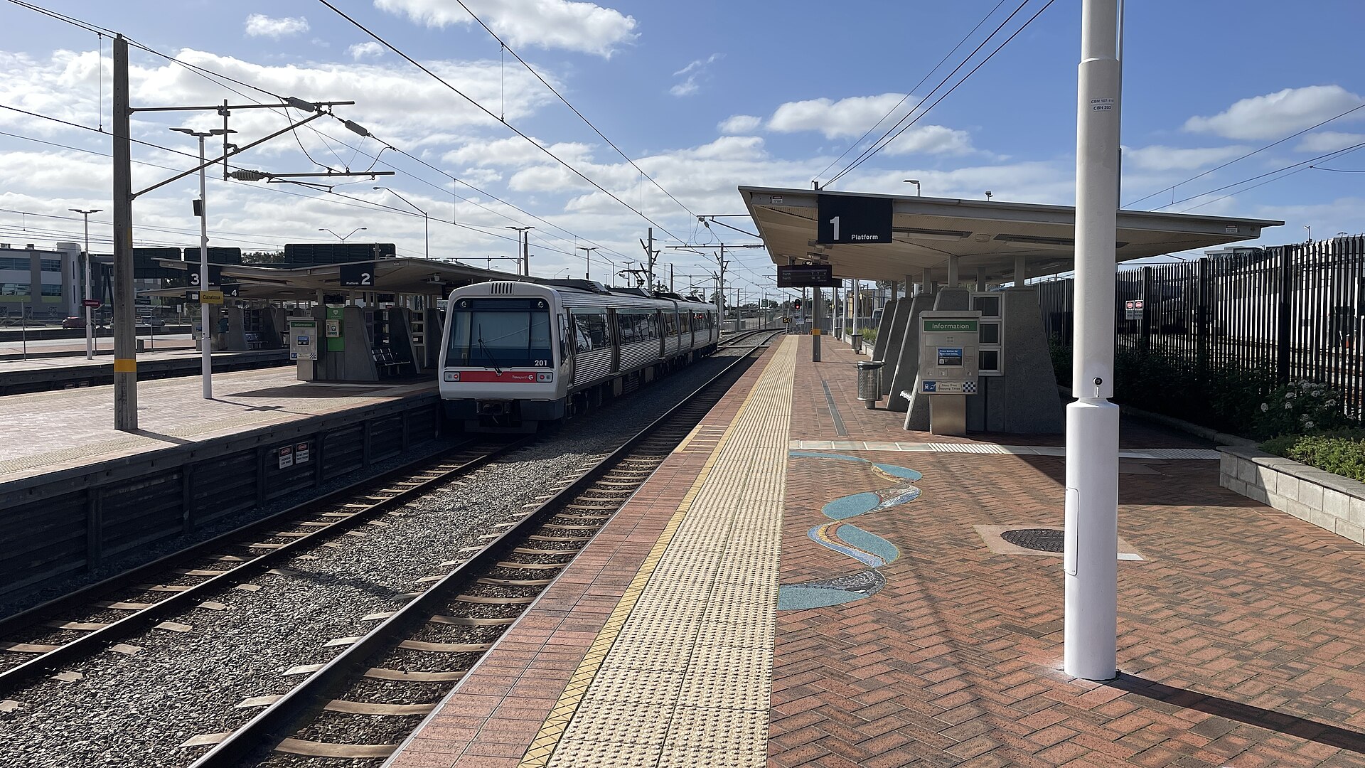 Claisebrook Railway Station, July 2025