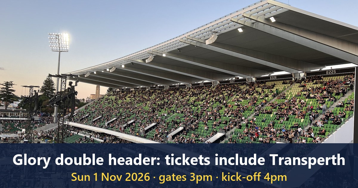 HBF Park stand during a concert, 29 November 2023
