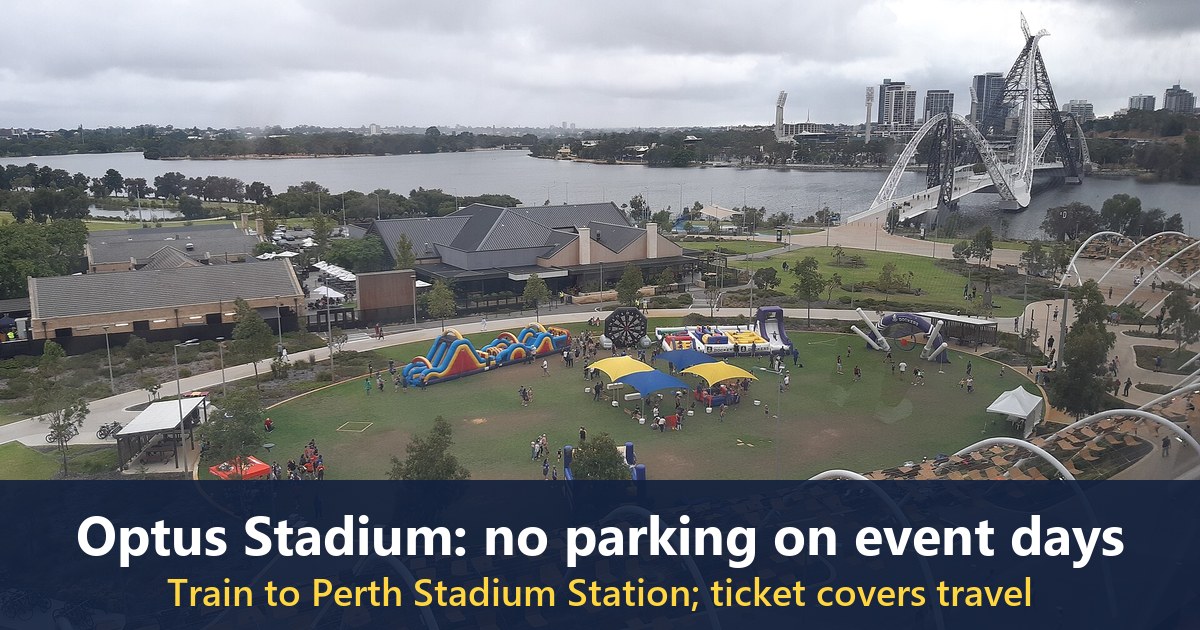 Matagarup Bridge and Stadium Park, February 2020