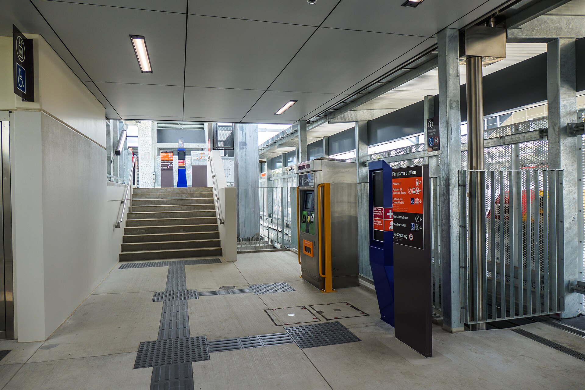 Another view of Platform 1 at Pimpama Railway Station, photographed in October 2025