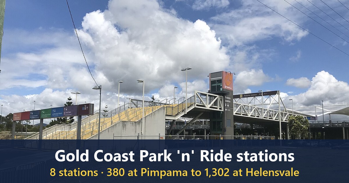 Robina railway station car park, Gold Coast, Queensland