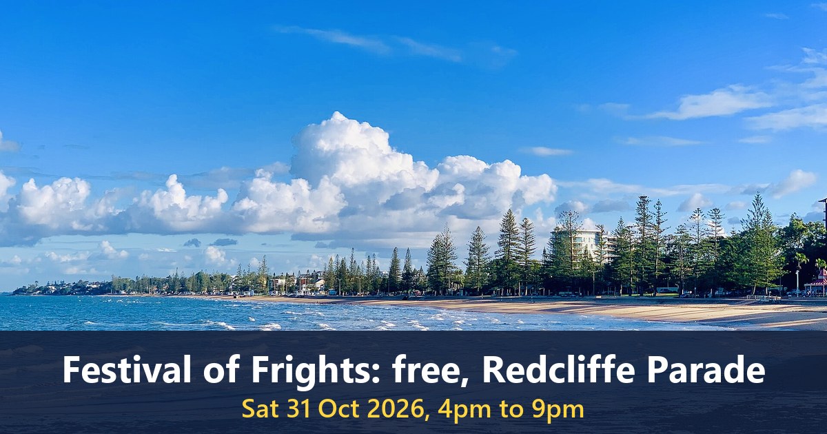 Beach at Redcliffe, Queensland (photographed in 2019)