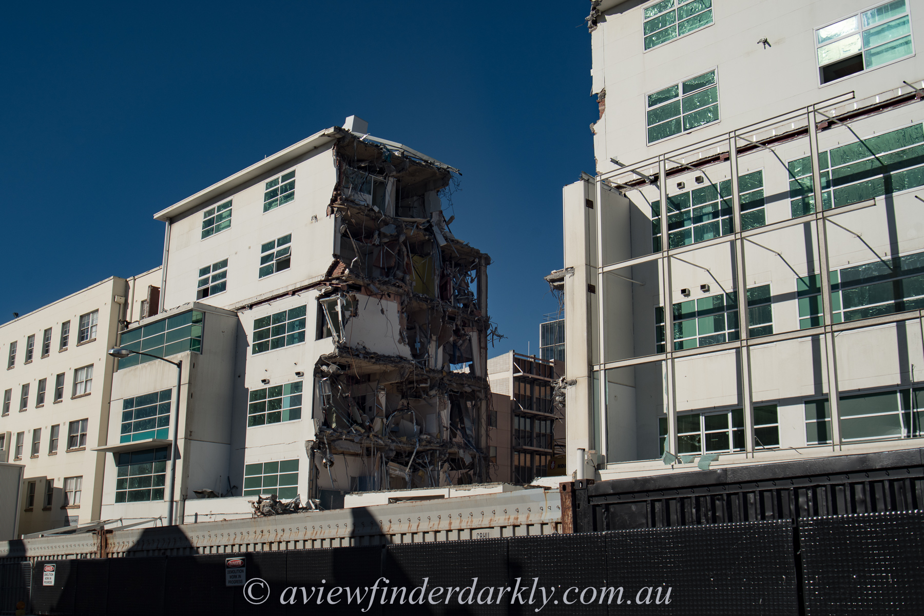 The Royal Hobart Hospital during its earlier redevelopment