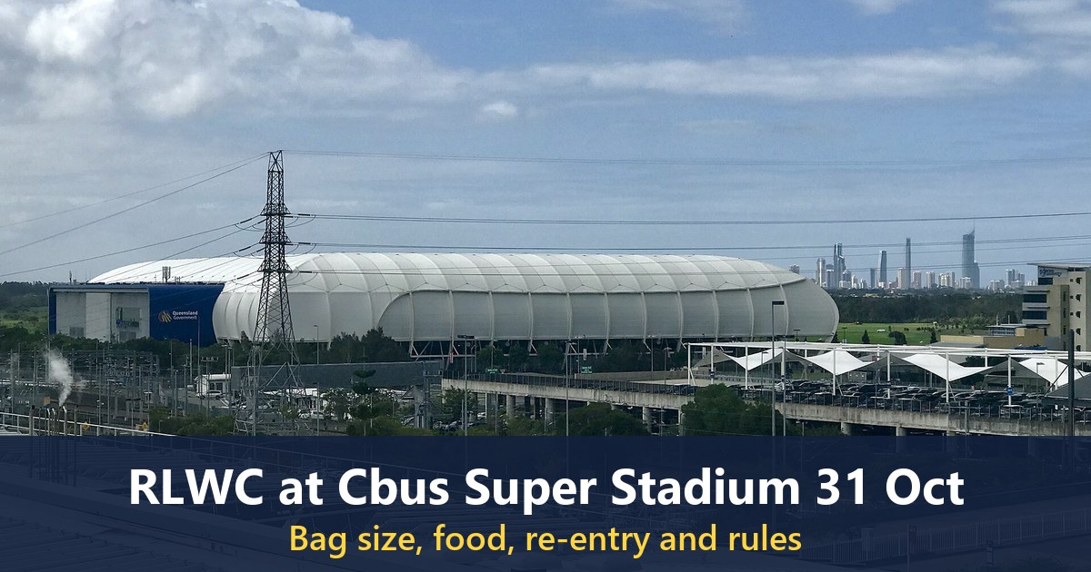 Robina Stadium seen from beside Robina station in 2017