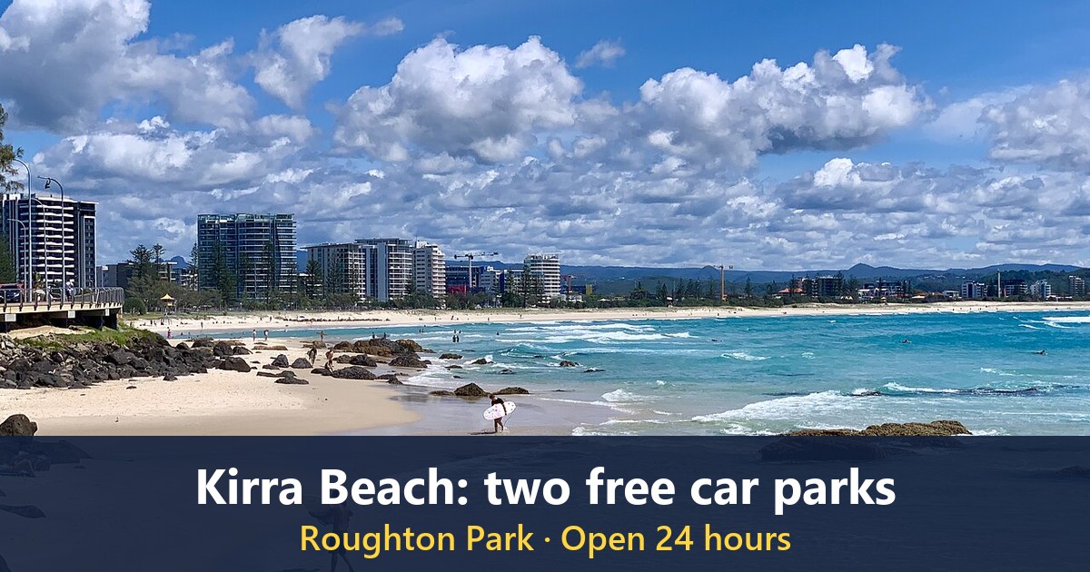 Kirra Beach seen from the jetty between Coolangatta Beach and Kirra Beach, Queensland