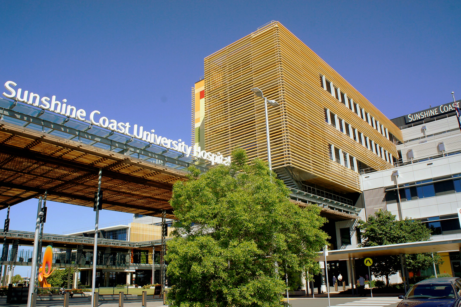 Sunshine Coast University Hospital main entrance