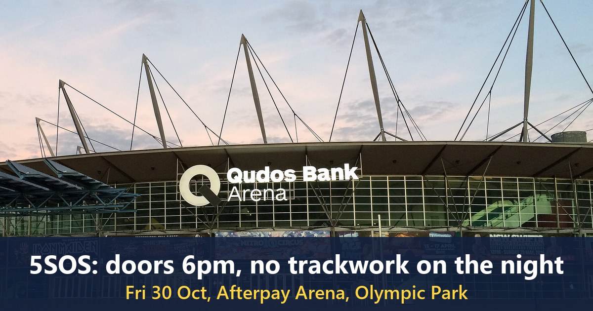 Qudos Bank Arena (now Afterpay Arena), Sydney Olympic Park, 2016