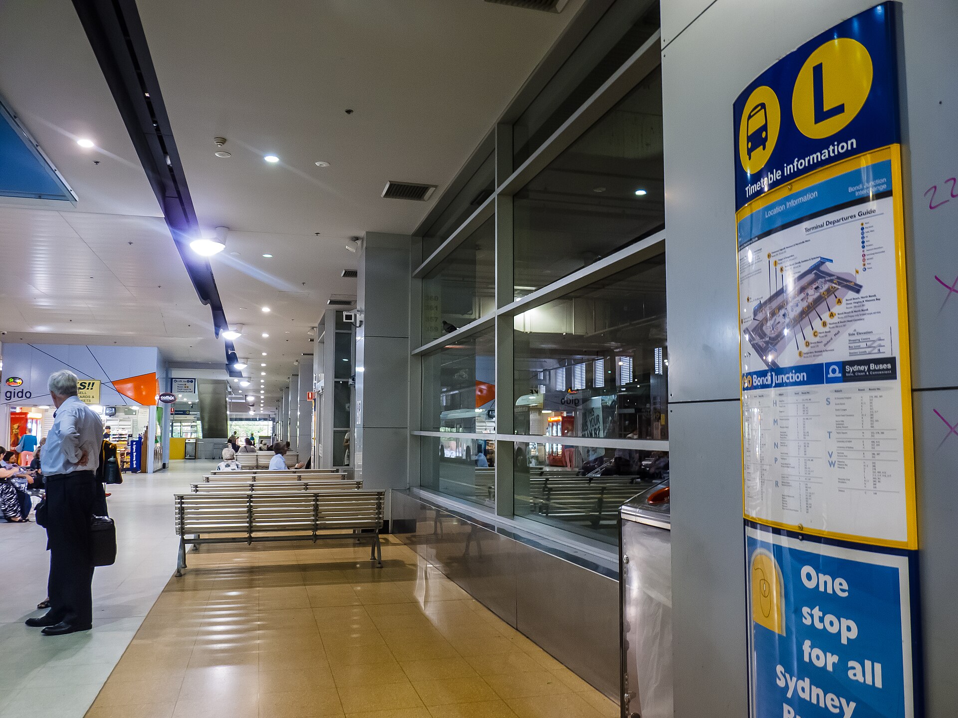 Bondi Junction bus interchange in January 2014