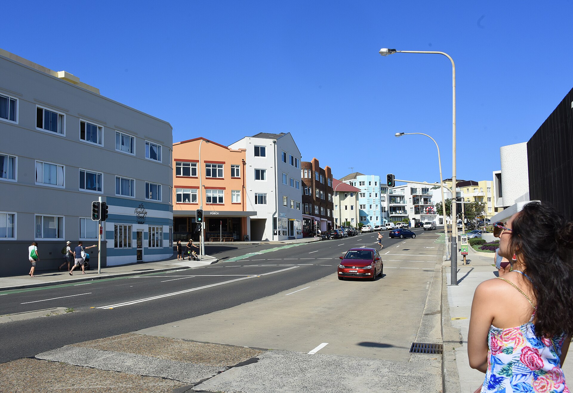 The north end of Campbell Parade at Bondi Beach in December 2017
