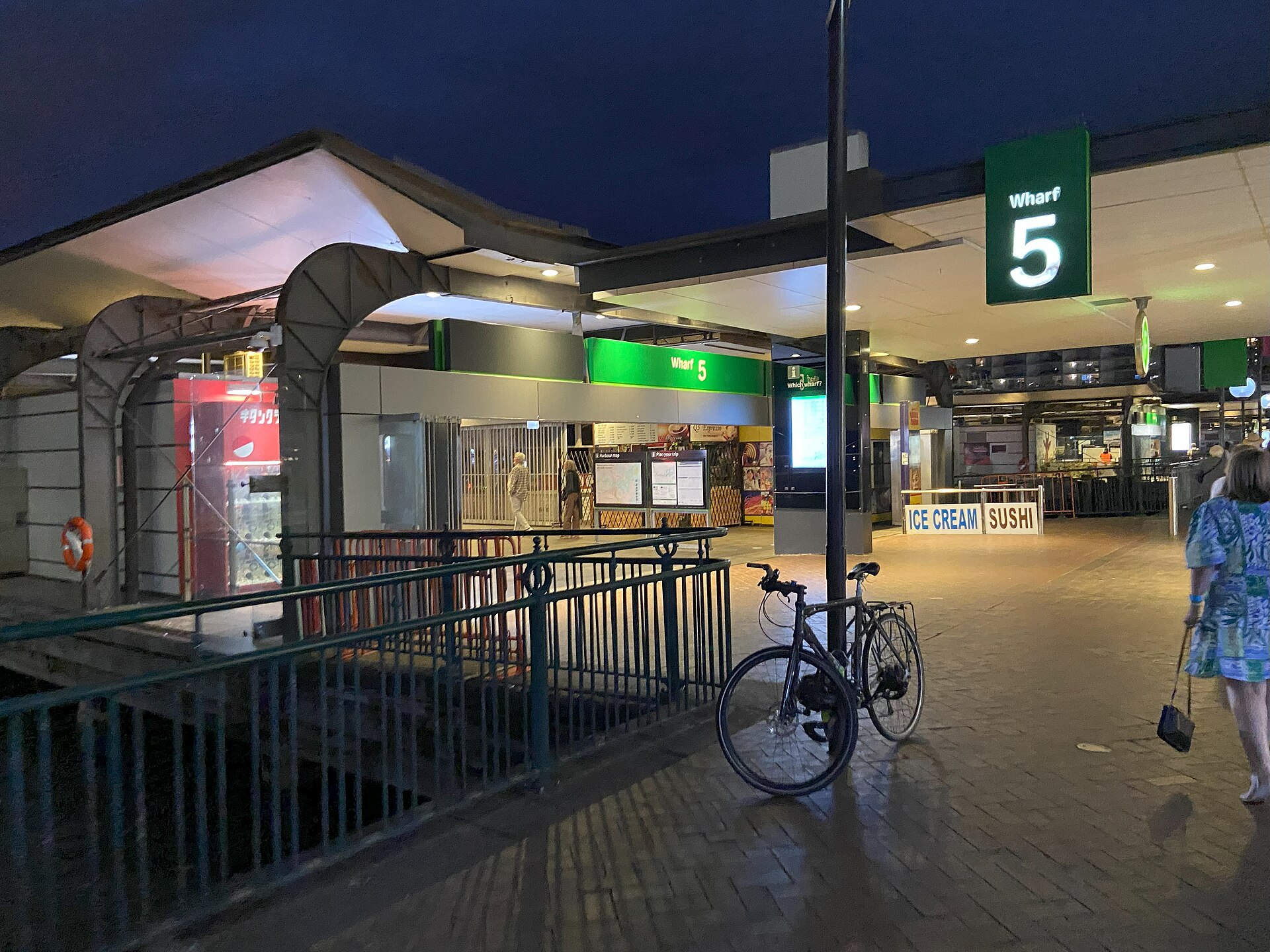 Wharf 5 at Circular Quay ferry wharf in November 2024