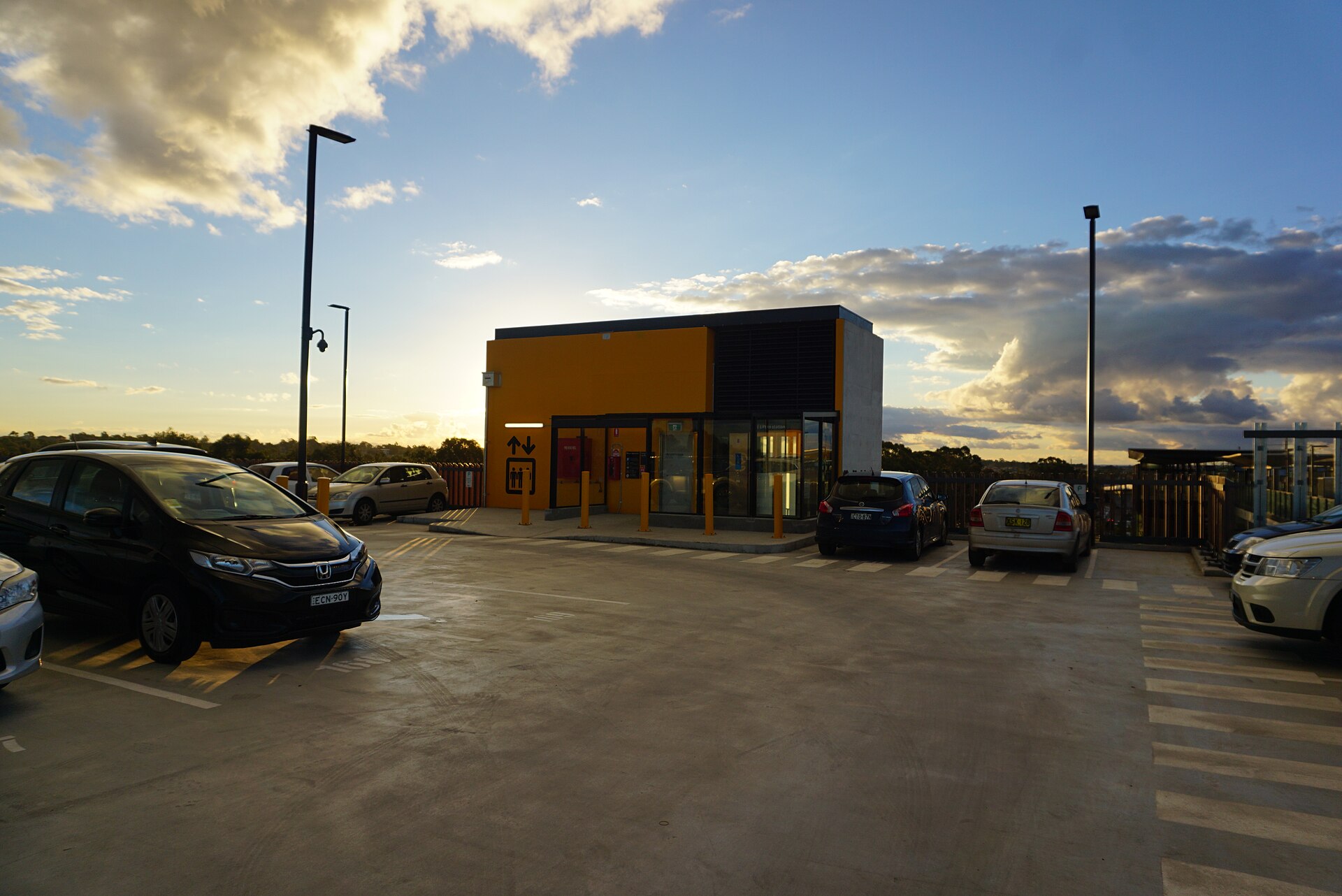 Kellyville Station commuter car park in June 2019
