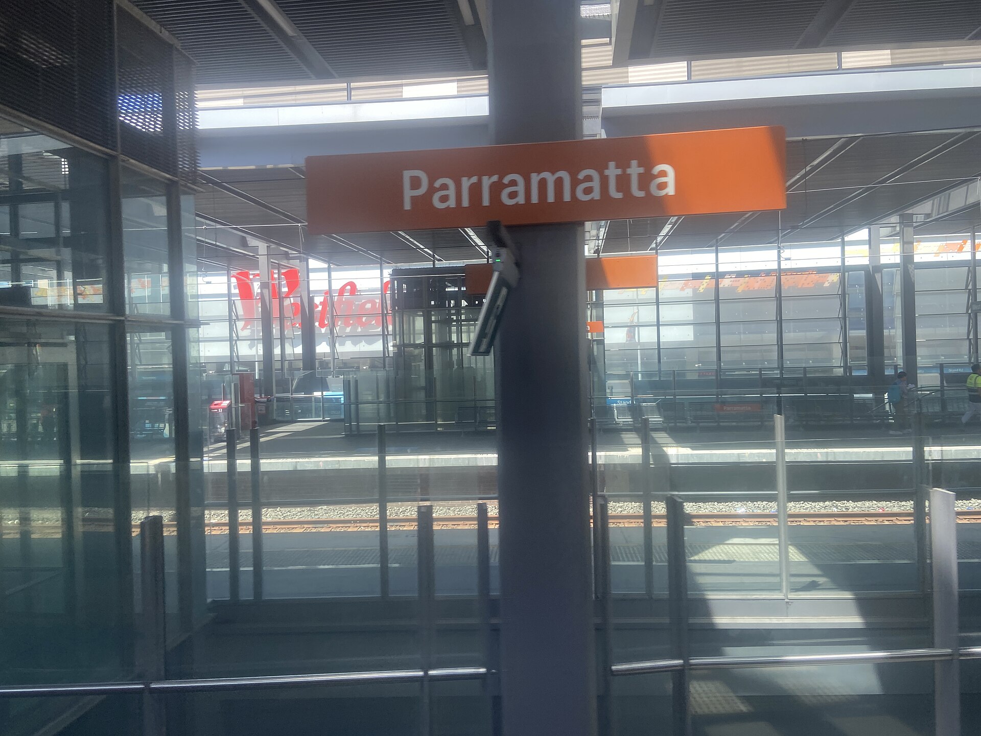 Parramatta railway station in December 2024