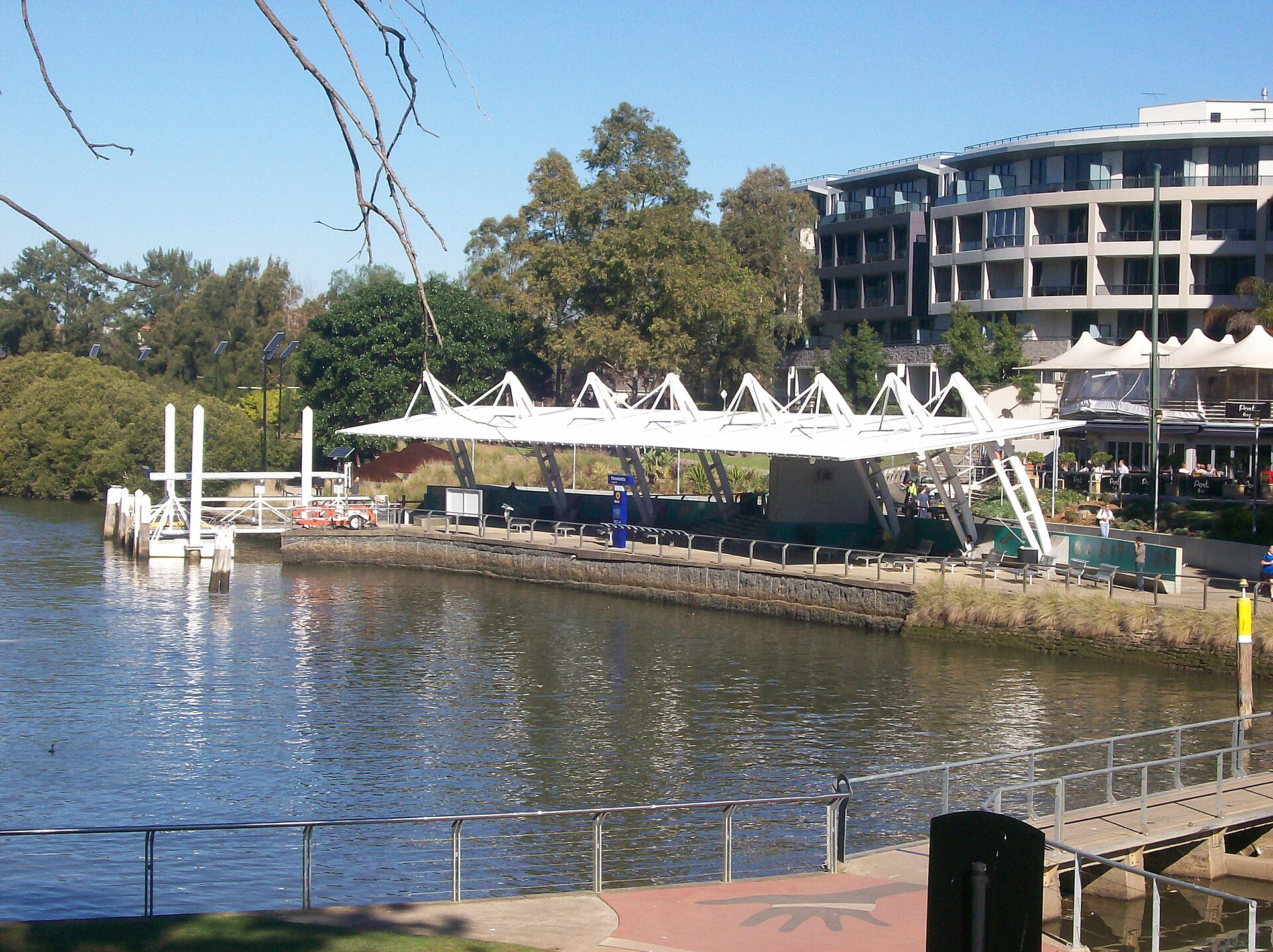 Parramatta ferry wharf in July 2013