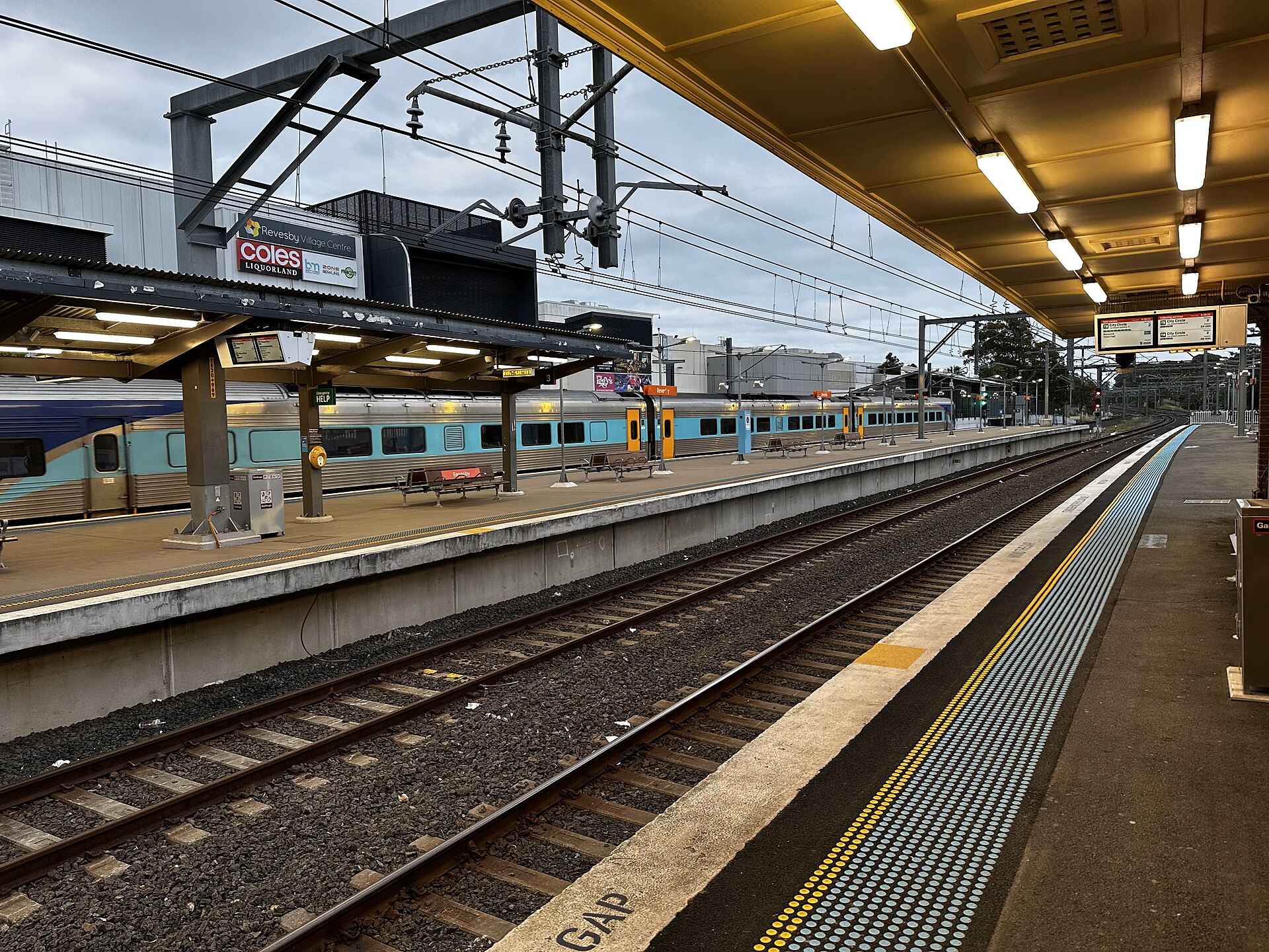 Revesby railway station in October 2024