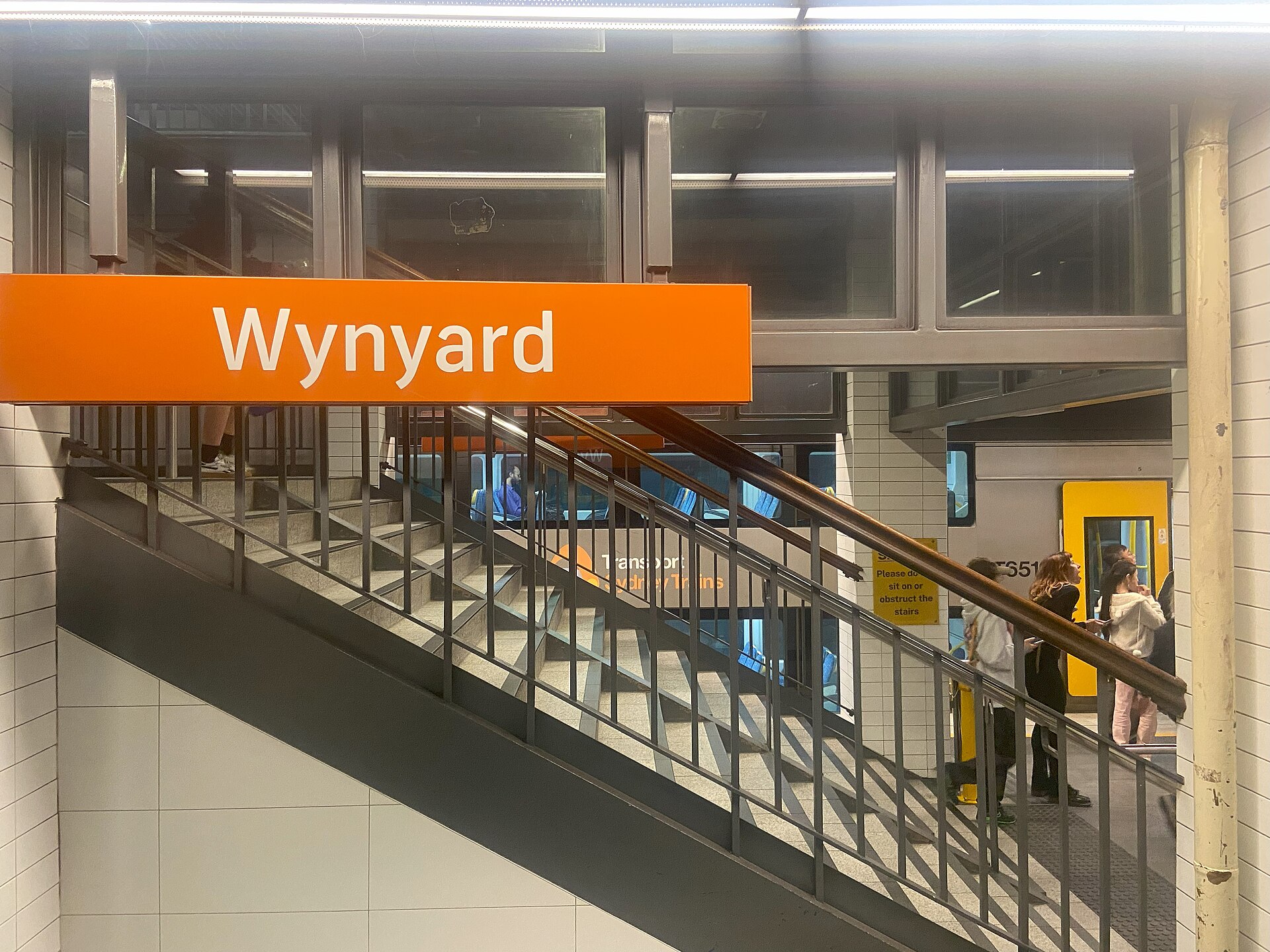 Wynyard railway station in October 2024