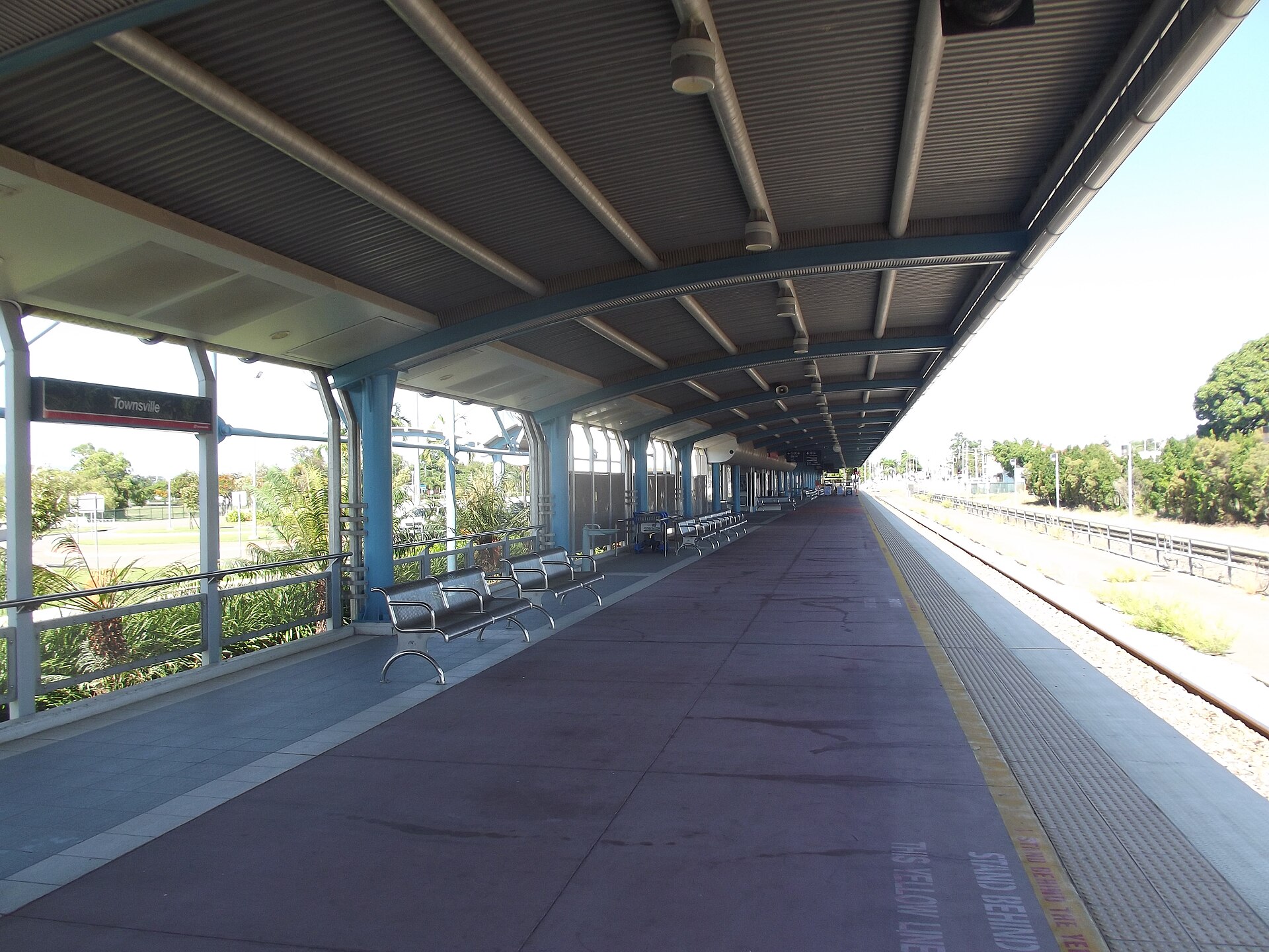 Townsville railway station on the North Coast line