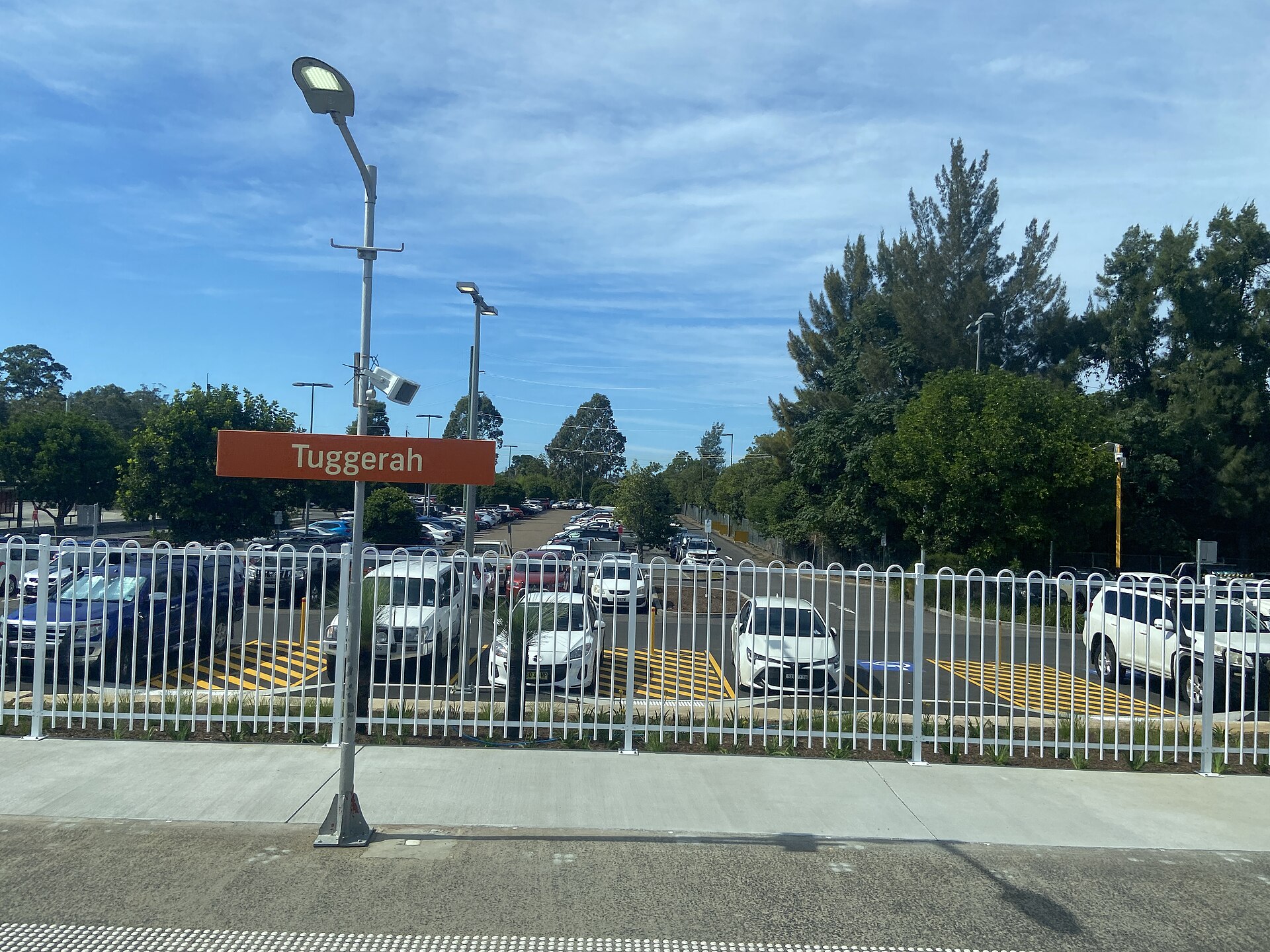 Tuggerah railway station photographed in April 2025