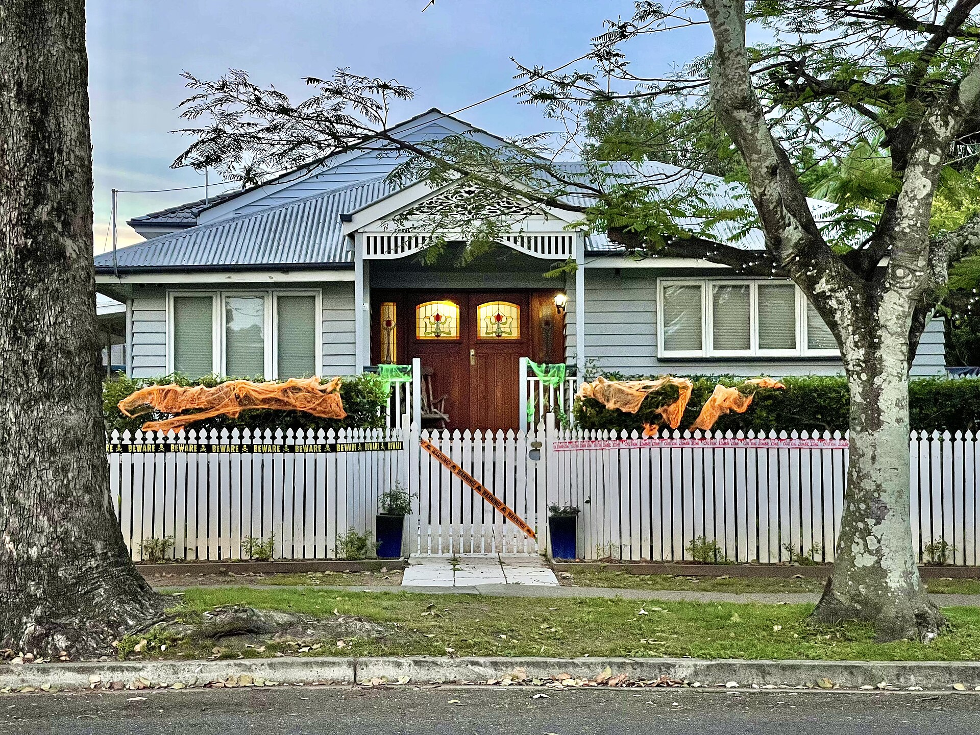 Halloween decorations in Corinda, Queensland, 2021