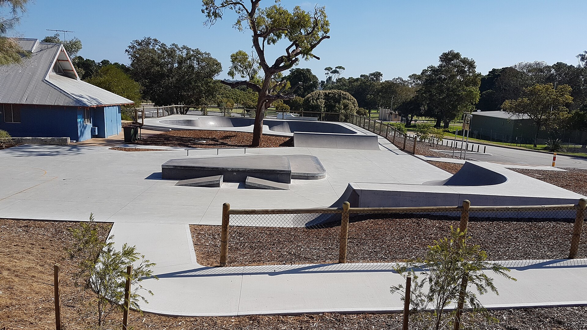 The Wanneroo skatepark next to the showgrounds in Wanneroo, Western Australia
