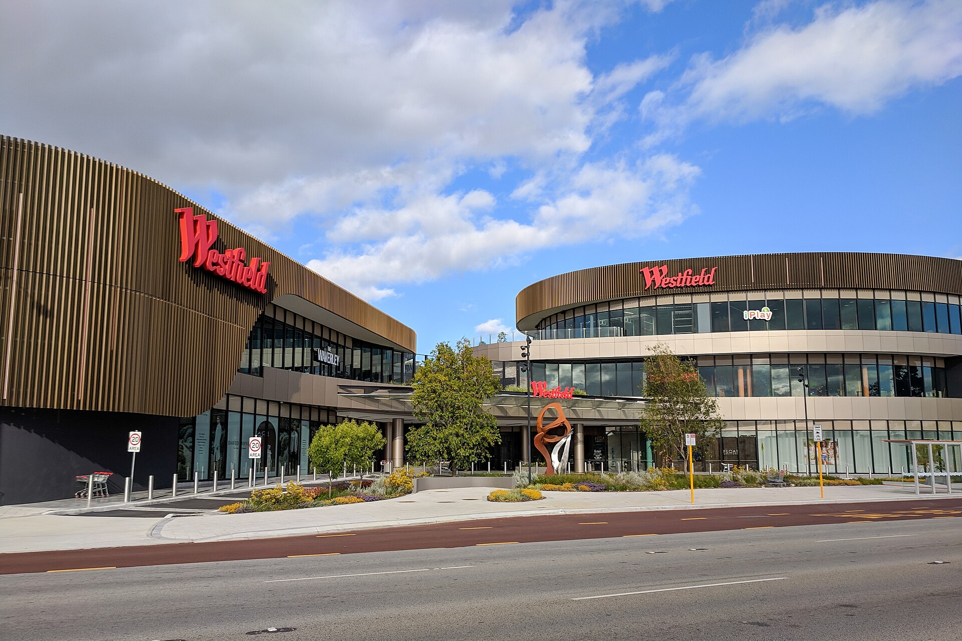 The Albany Highway facade of Westfield Carousel, Cannington, Western Australia