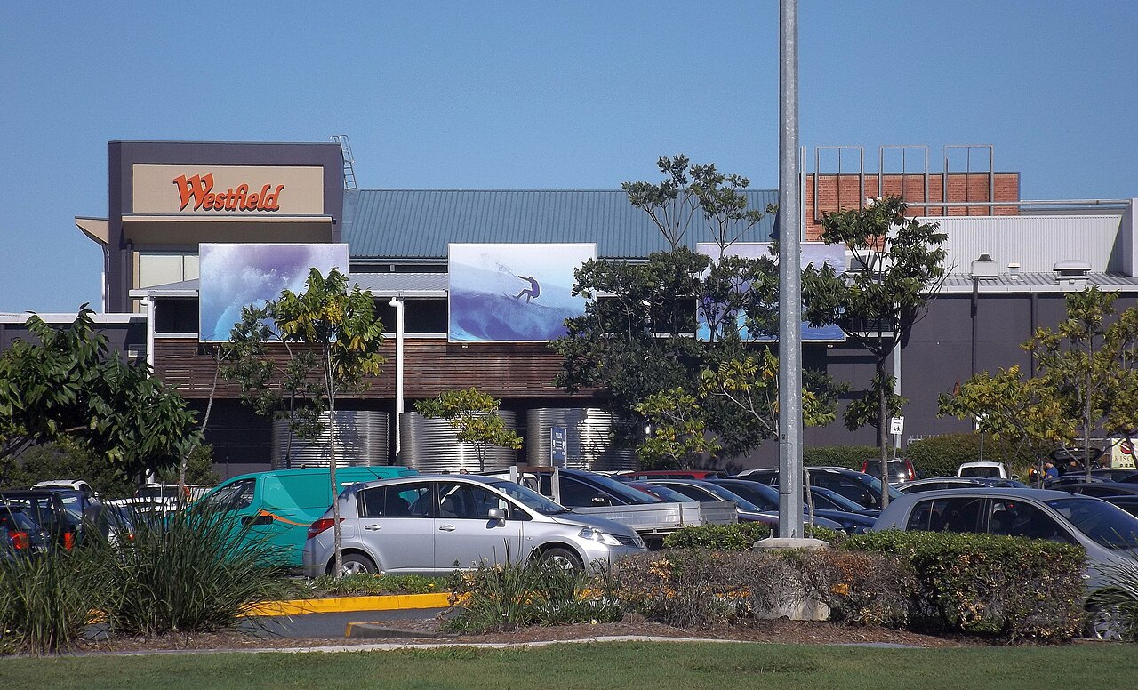 Westfield Helensvale car park and shopping centre building, the other Westfield on the northern Gold Coast