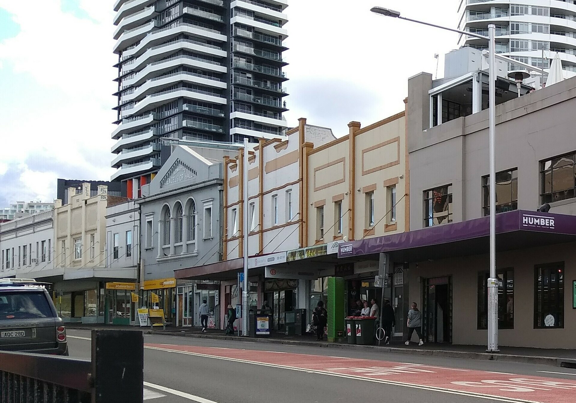 Another view of Crown Street in Wollongong, 2022