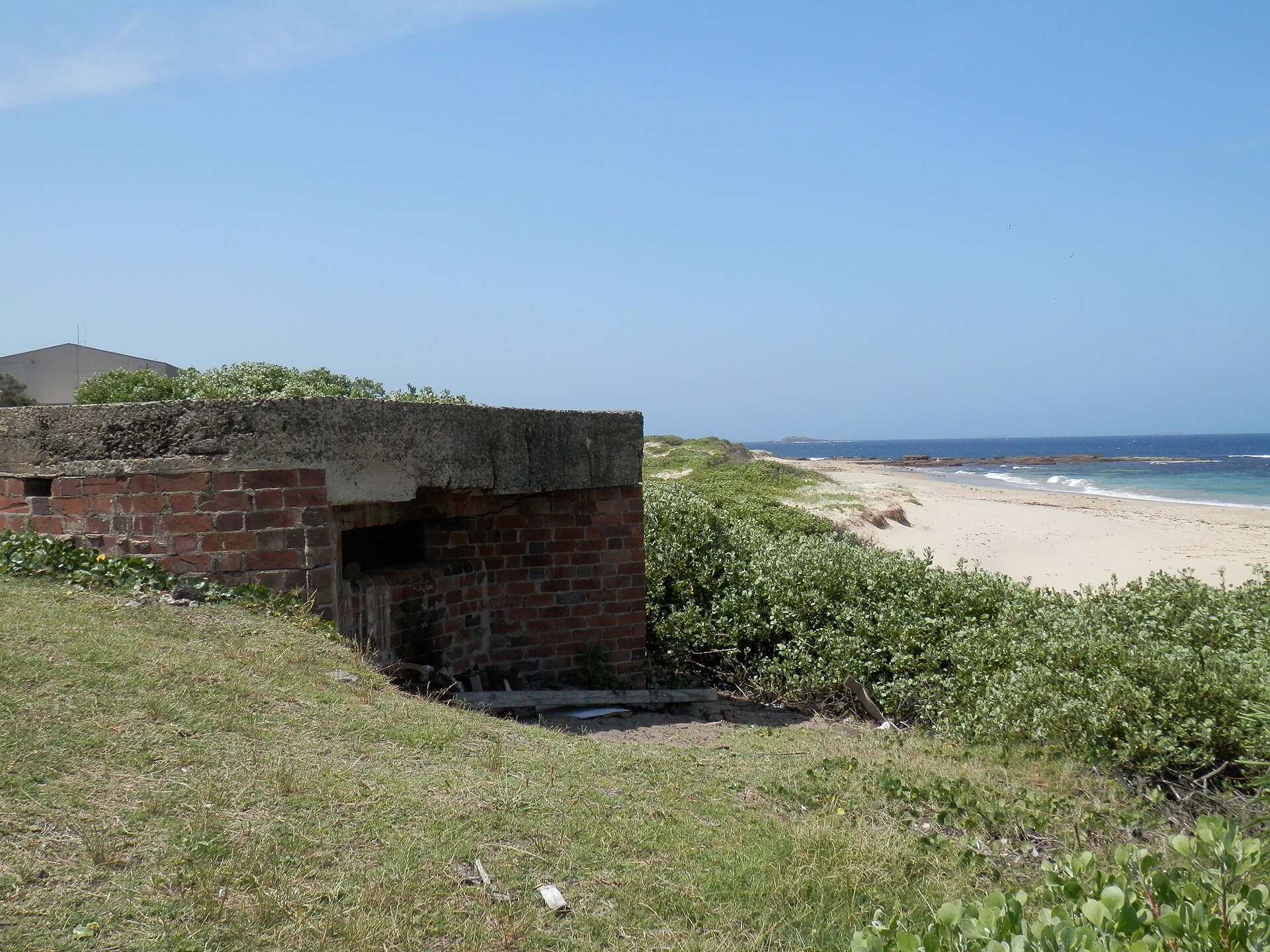 The pill box at Port Kembla Beach in December 2013
