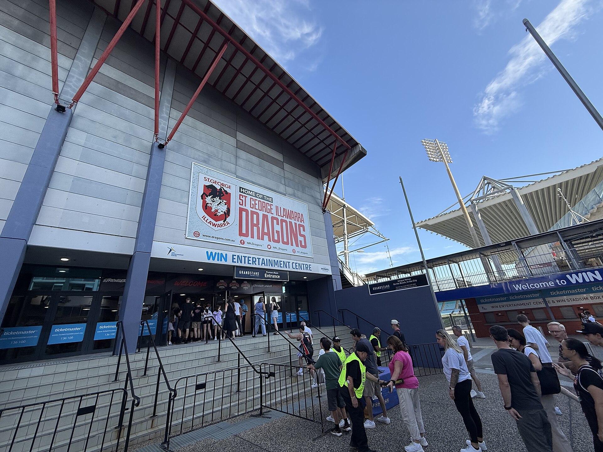 WIN Entertainment Centre and WIN Stadium in December 2025