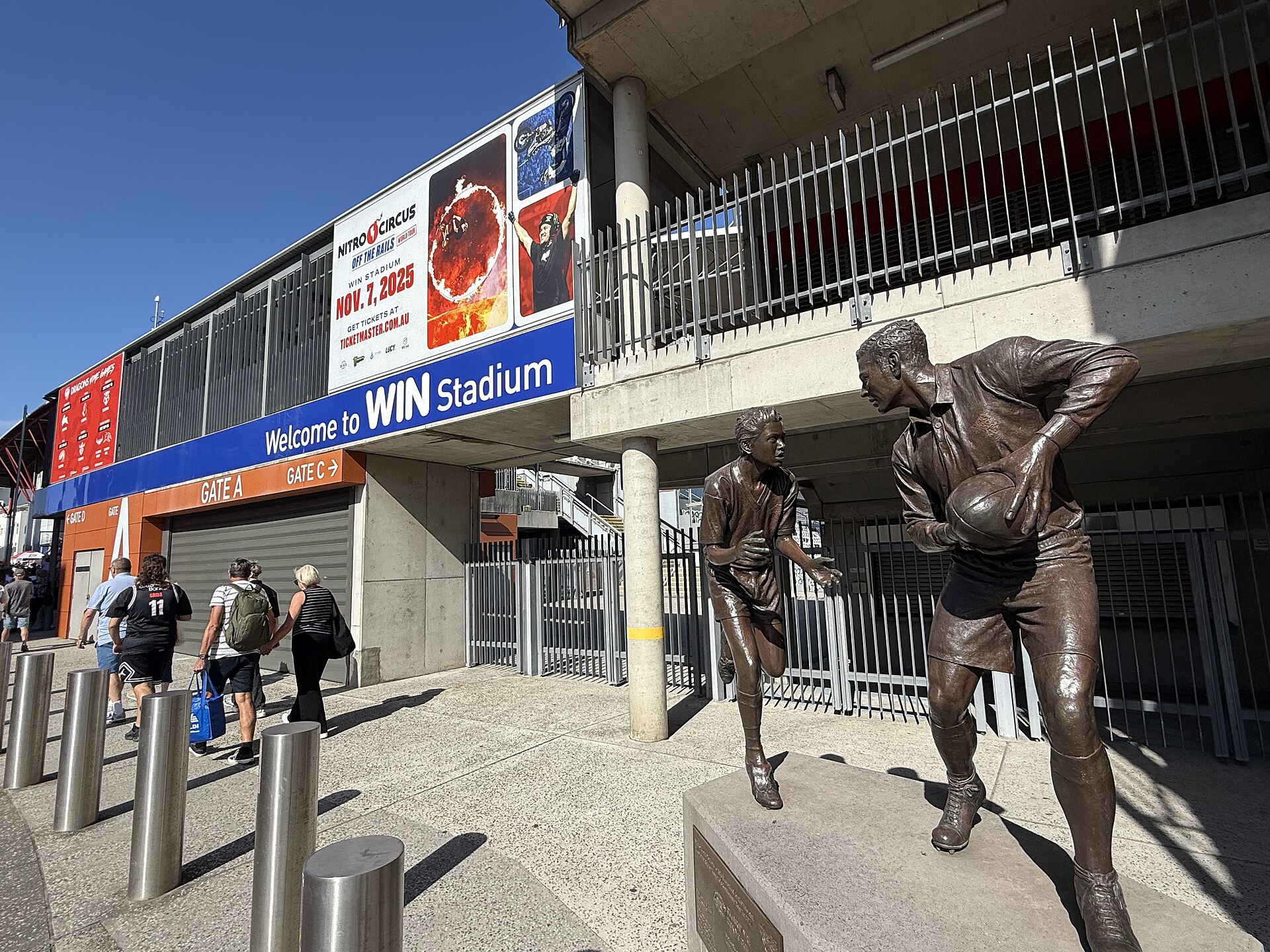 Another view of WIN Stadium in December 2025